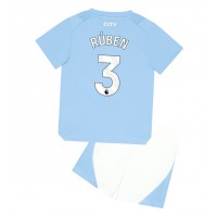 Dětský Fotbalový dres Manchester City Ruben Dias #3 2023-24 Domácí Krátký Rukáv (+ trenýrky)